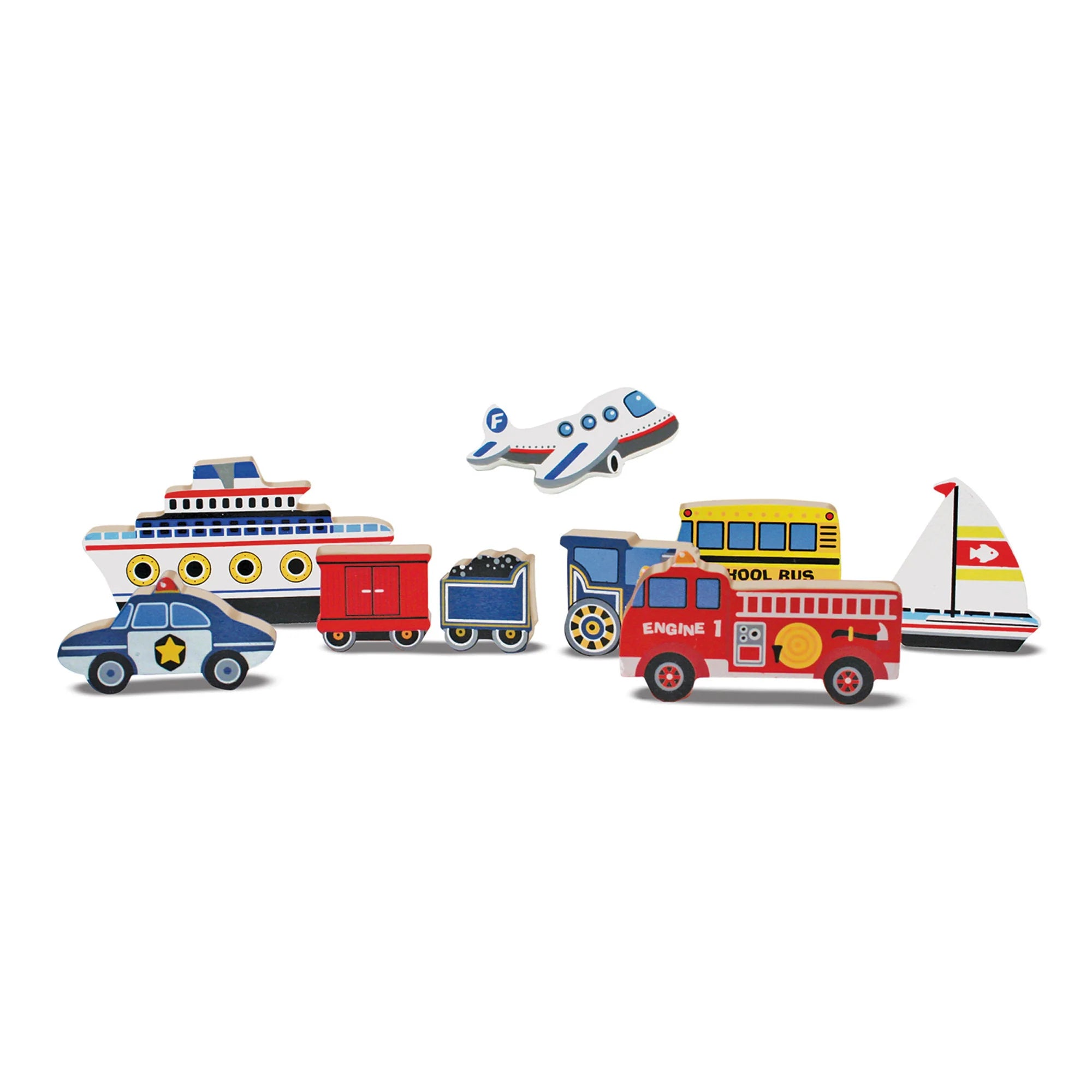 Melissa & Doug Vehicles Chunky Puzzle – 9 Pieces
