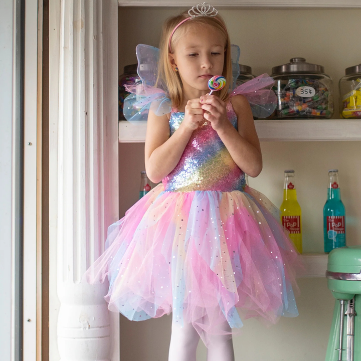 Great Pretenders Rainbow Dress with Fairy Wings