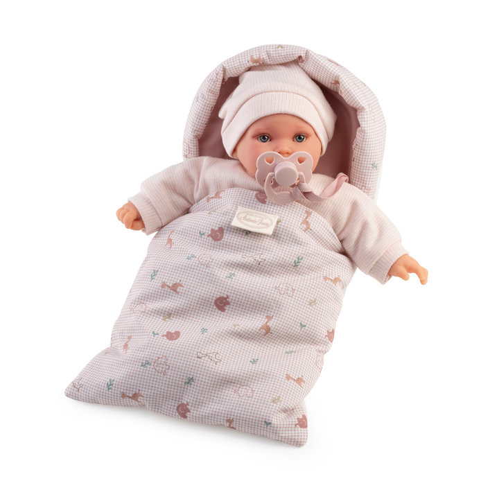 Antonio Juan Soft Baby Crying Doll with Sleeping Bag – Kika