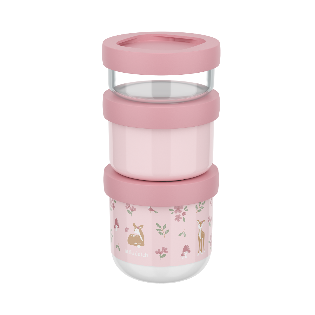 Little Dutch Mepal Snack Box Stack – Fairy Garden (3 piece)