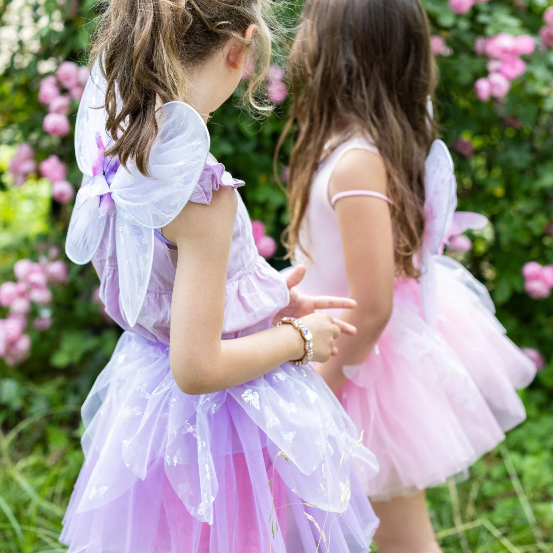 Great Pretenders Flutter Skirt with Fairy Wings Play Costume Set – Lilac