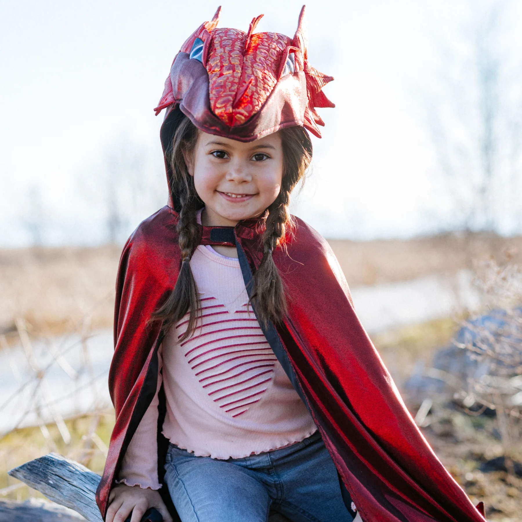 Great Pretenders Ruby Metallic Dragon Cape