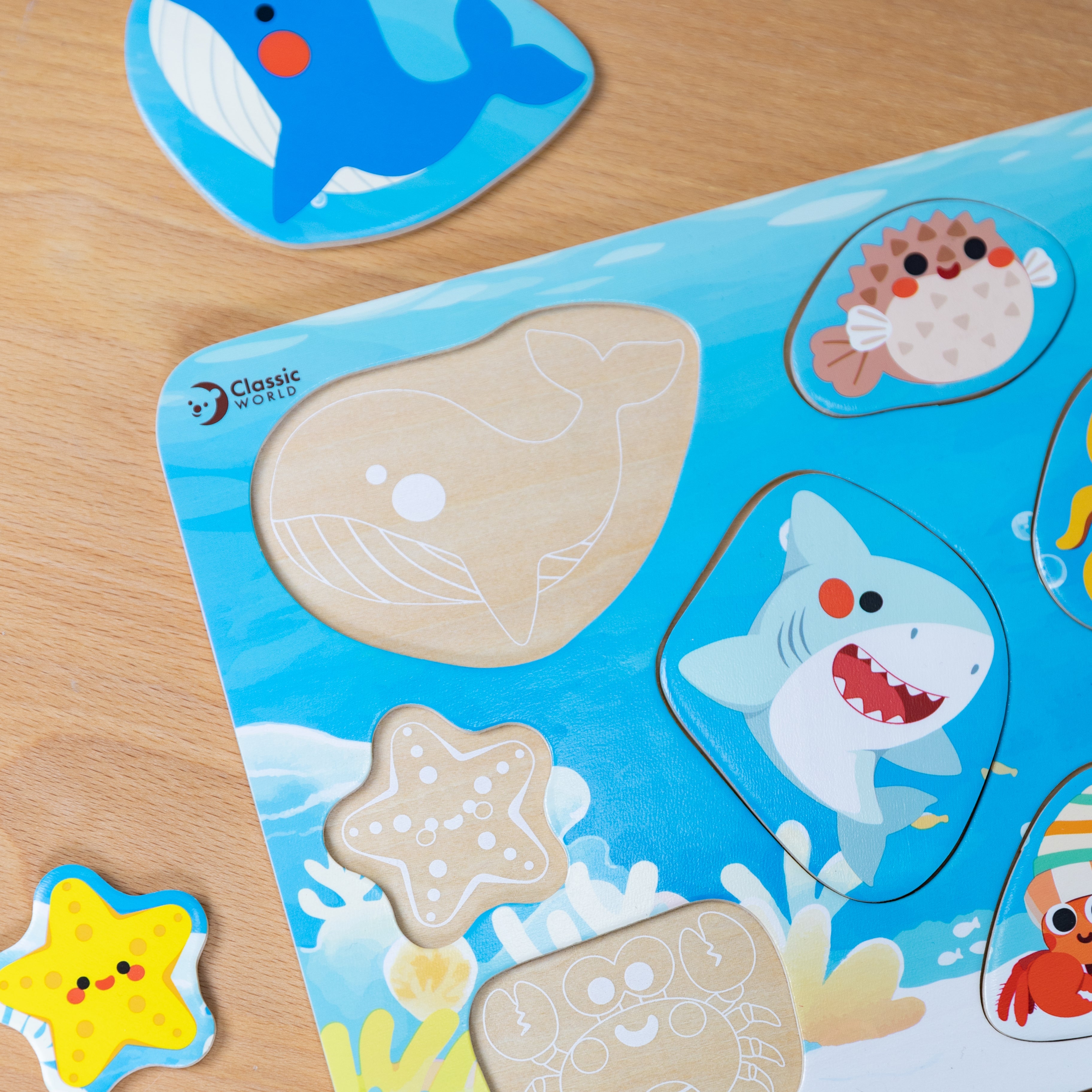Classic World Wooden Puzzle – Ocean