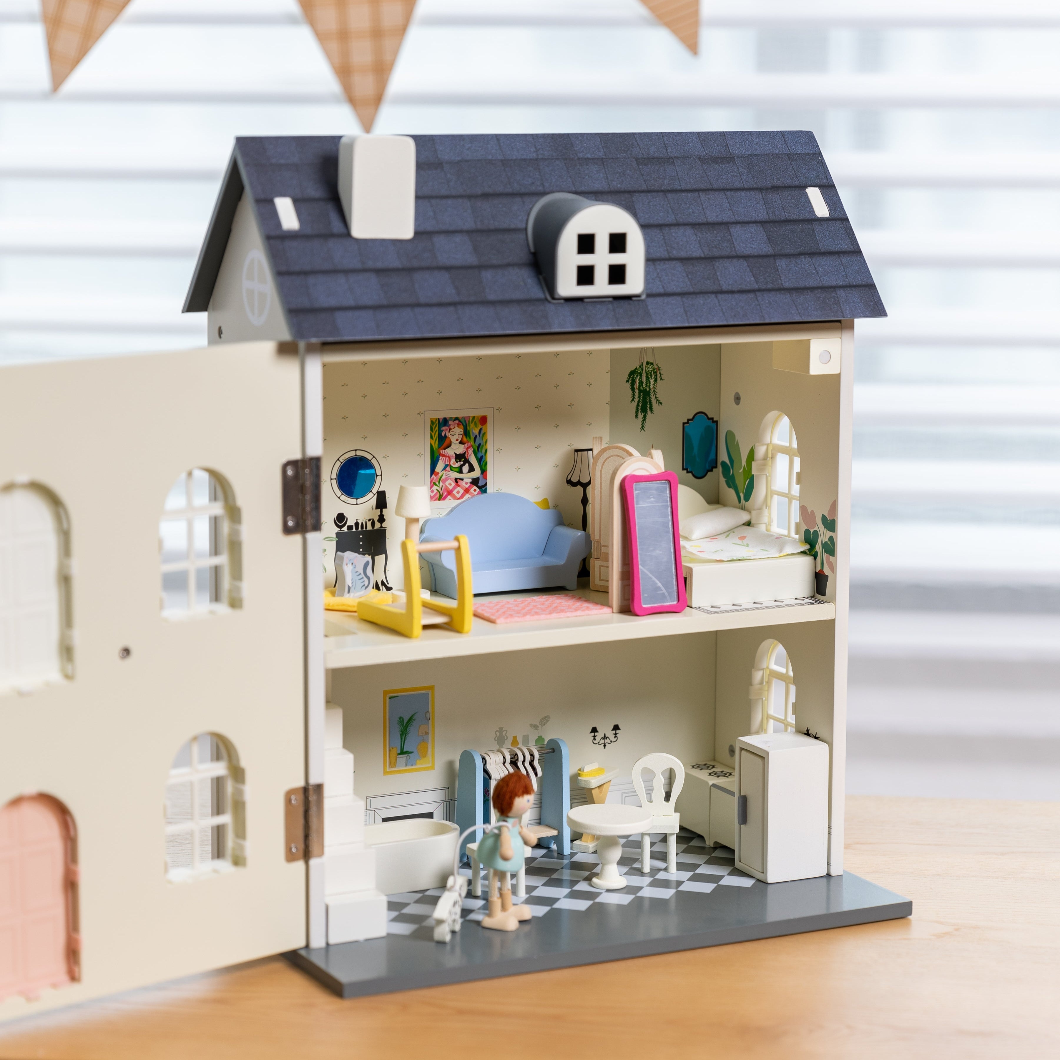 Classic World Vintage Wooden Dollhouse
