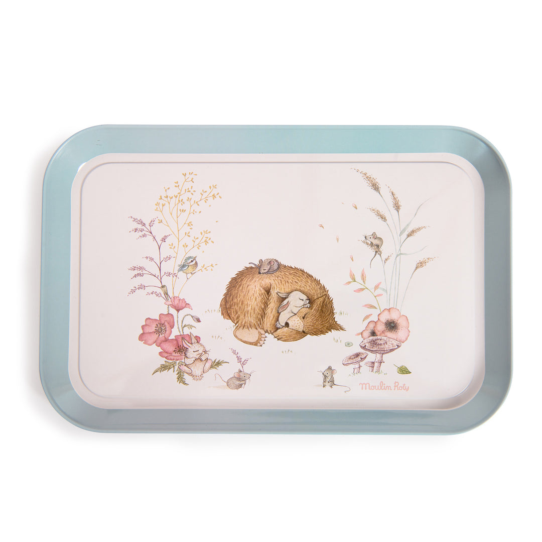 Moulin Roty Les Rosalies Tin Tea Set in Suitcase