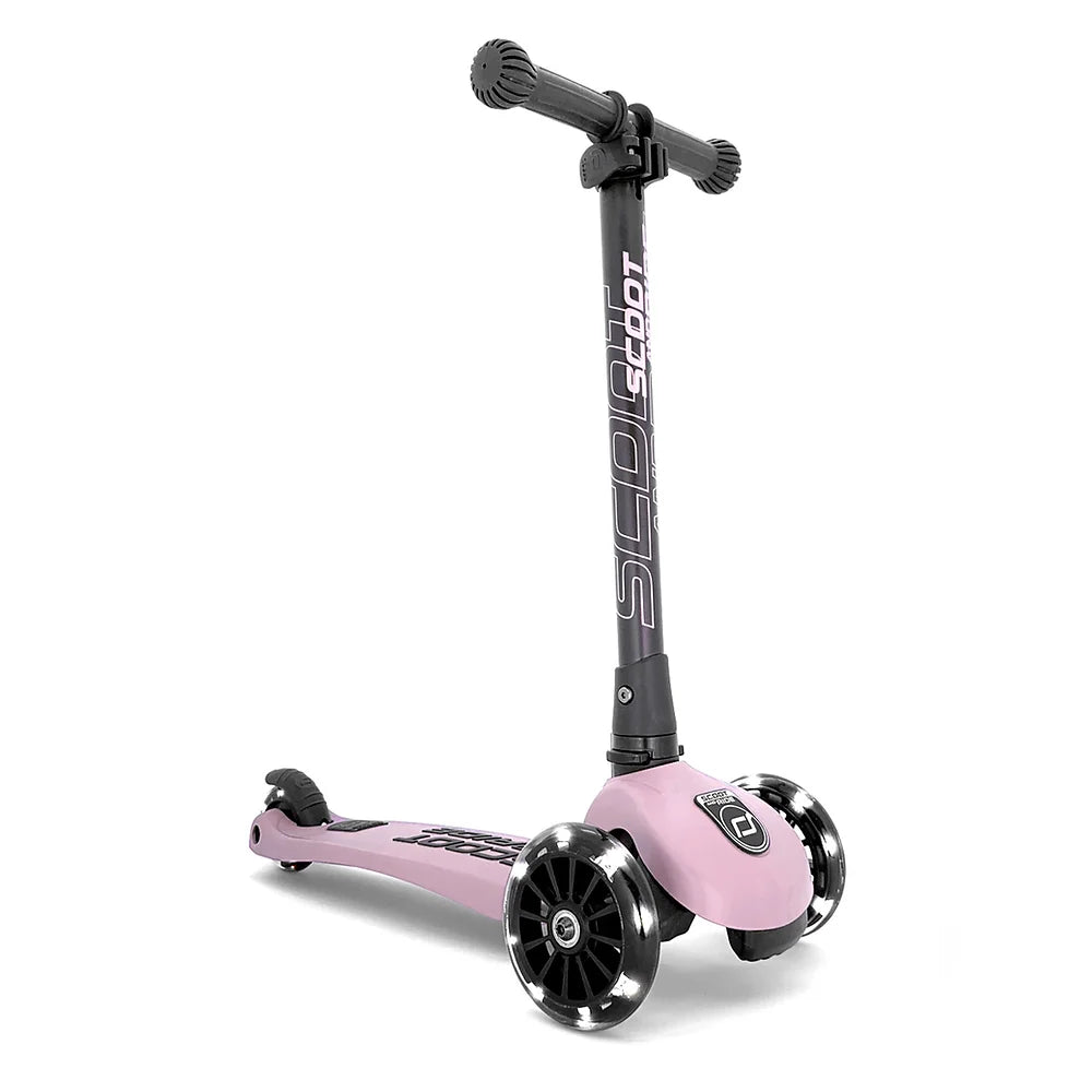 Scoot And Ride Highwaykick 3 LED Glow Scooter – Rose