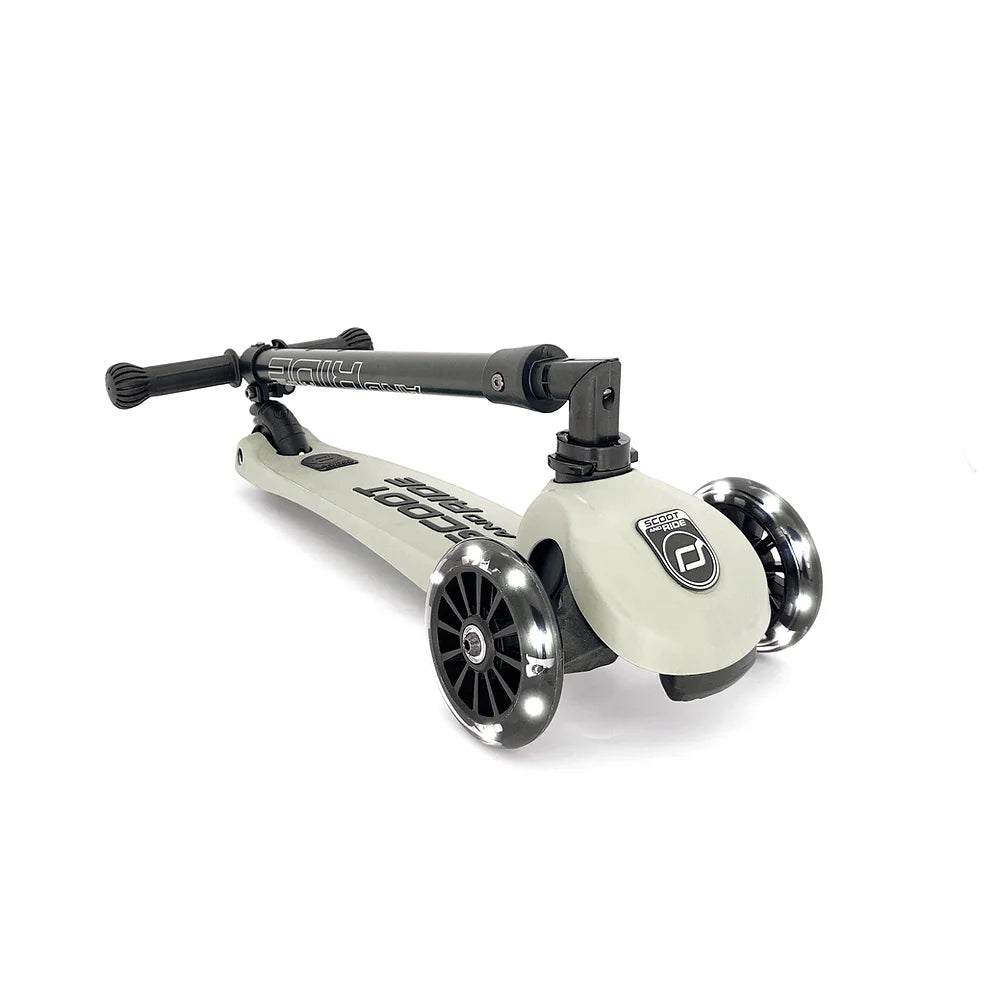 Scoot And Ride Highwaykick 3 LED Glow Scooter – Ash