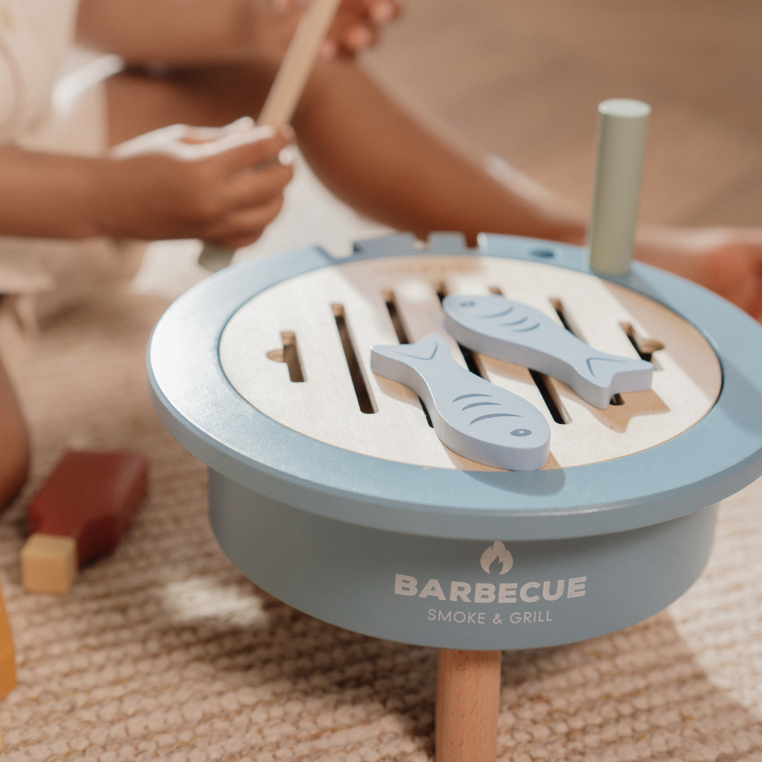 Little Dutch Wooden Barbecue Playset