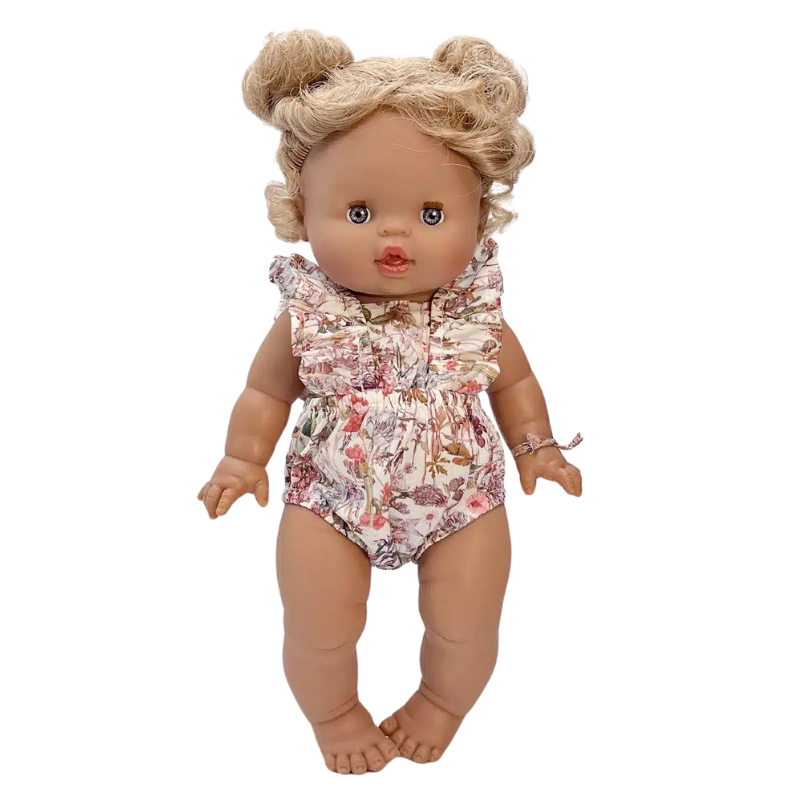 Minikane Baby Doll Lou Retro Romper – Liberty Water Lily