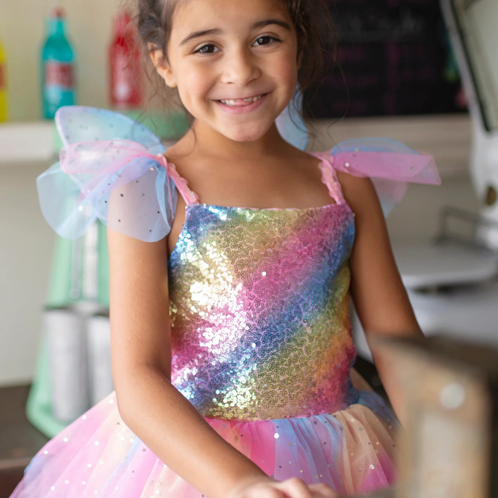 Great Pretenders Rainbow Dress with Fairy Wings