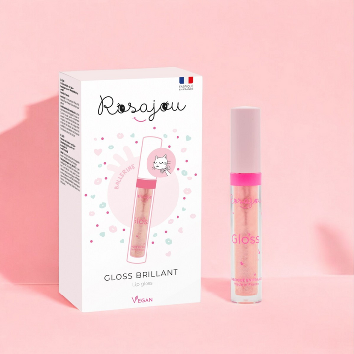 Rosajou Lip Gloss &amp; Peel Off Nail Polish Duo – Ballerina