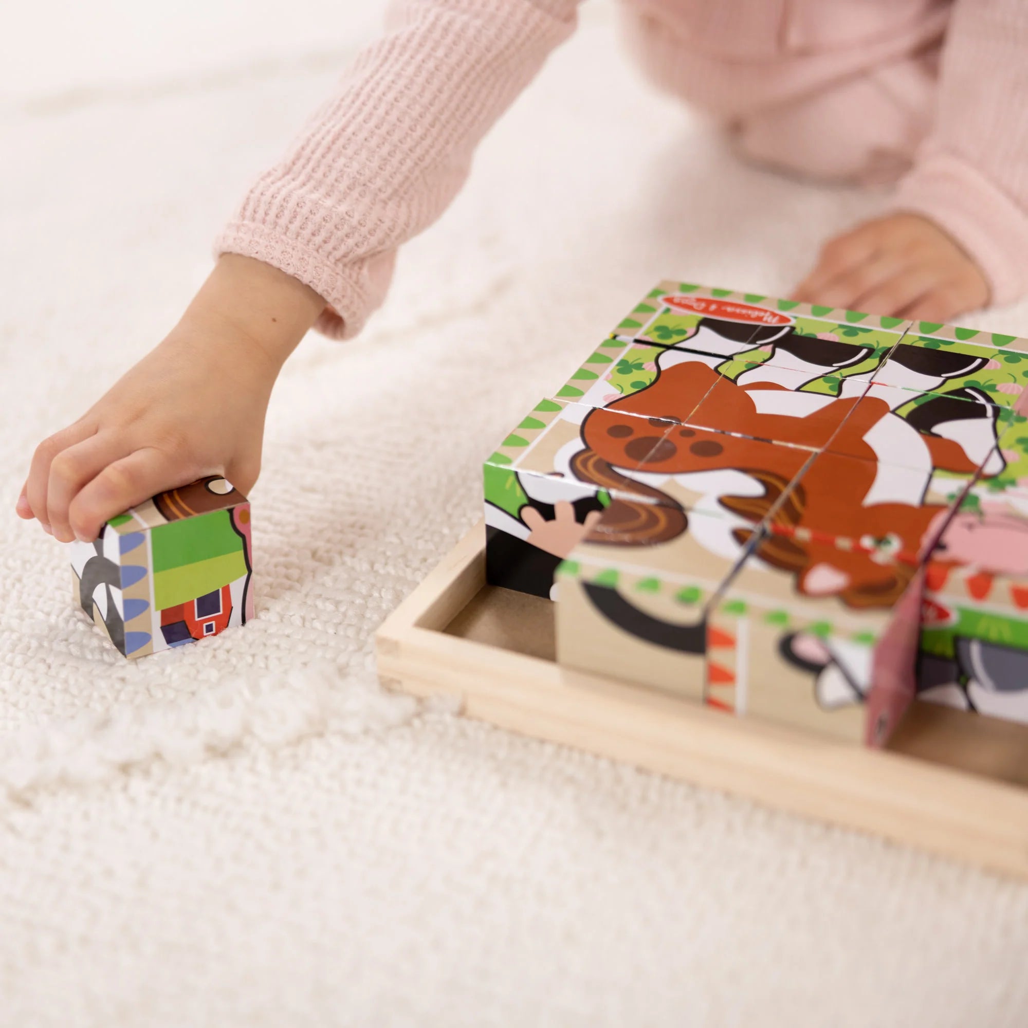 Melissa & Doug Farm Cube Puzzle – 16 Pieces