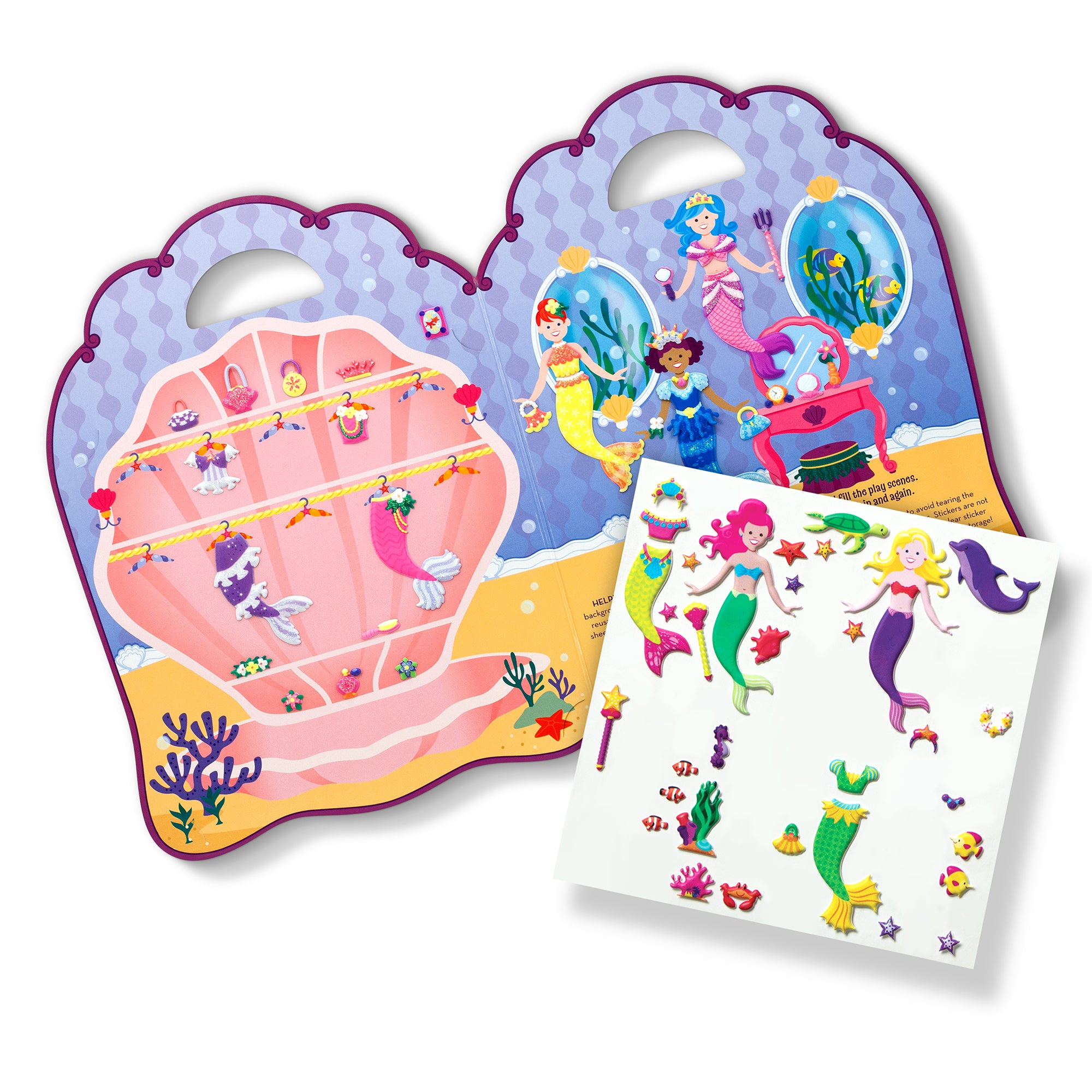 Melissa & Doug Puffy Sticker Play Set – Mermaid