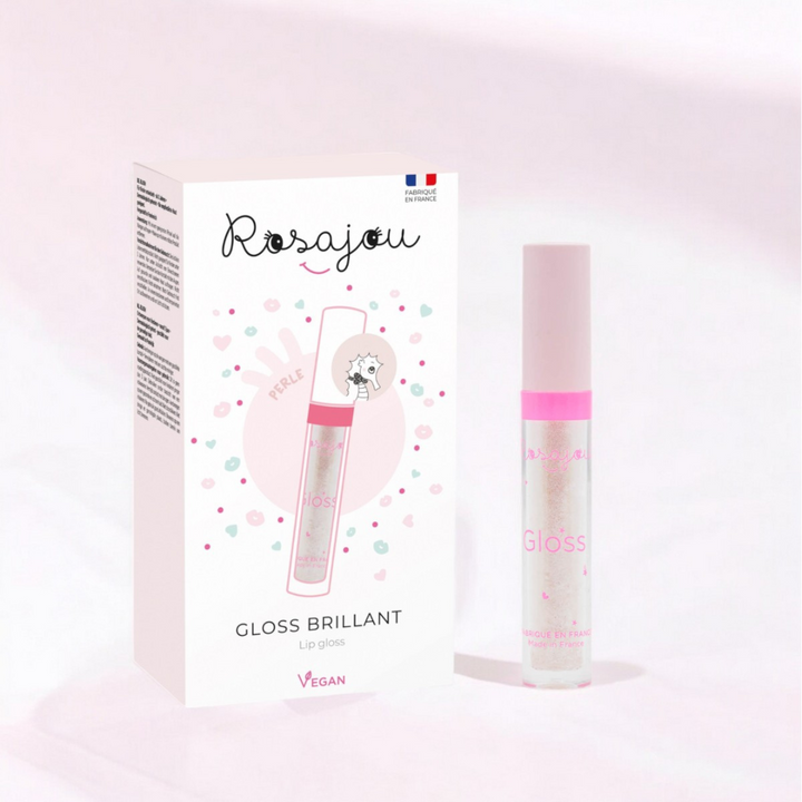 Rosajou Lip Gloss &amp; Peel Off Nail Polish Duo – Pearl