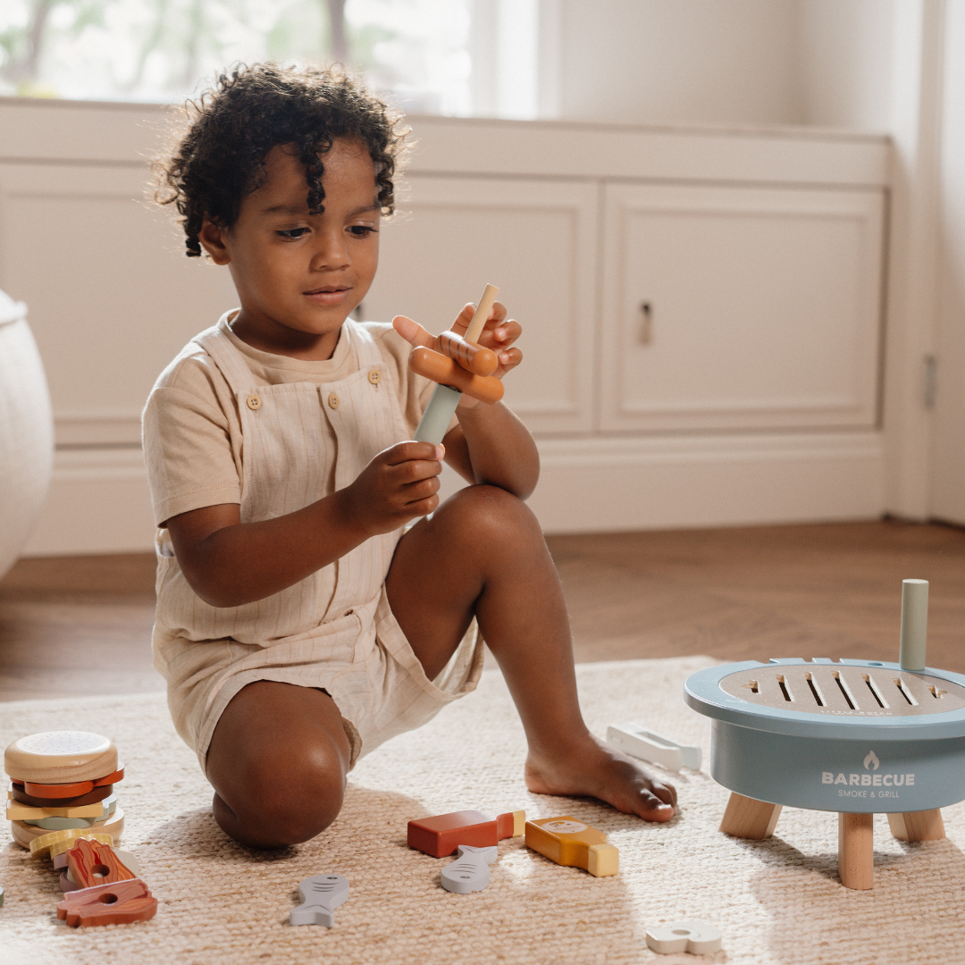 Little Dutch Wooden Barbecue Playset