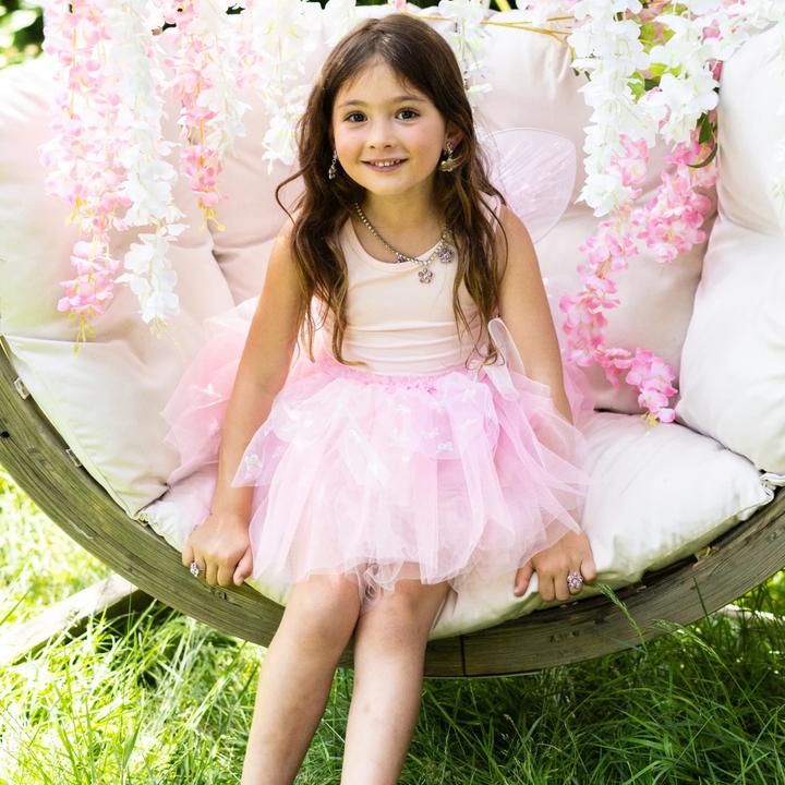 Great Pretenders Flutter Skirt with Fairy Wings Play Costume Set – Pink