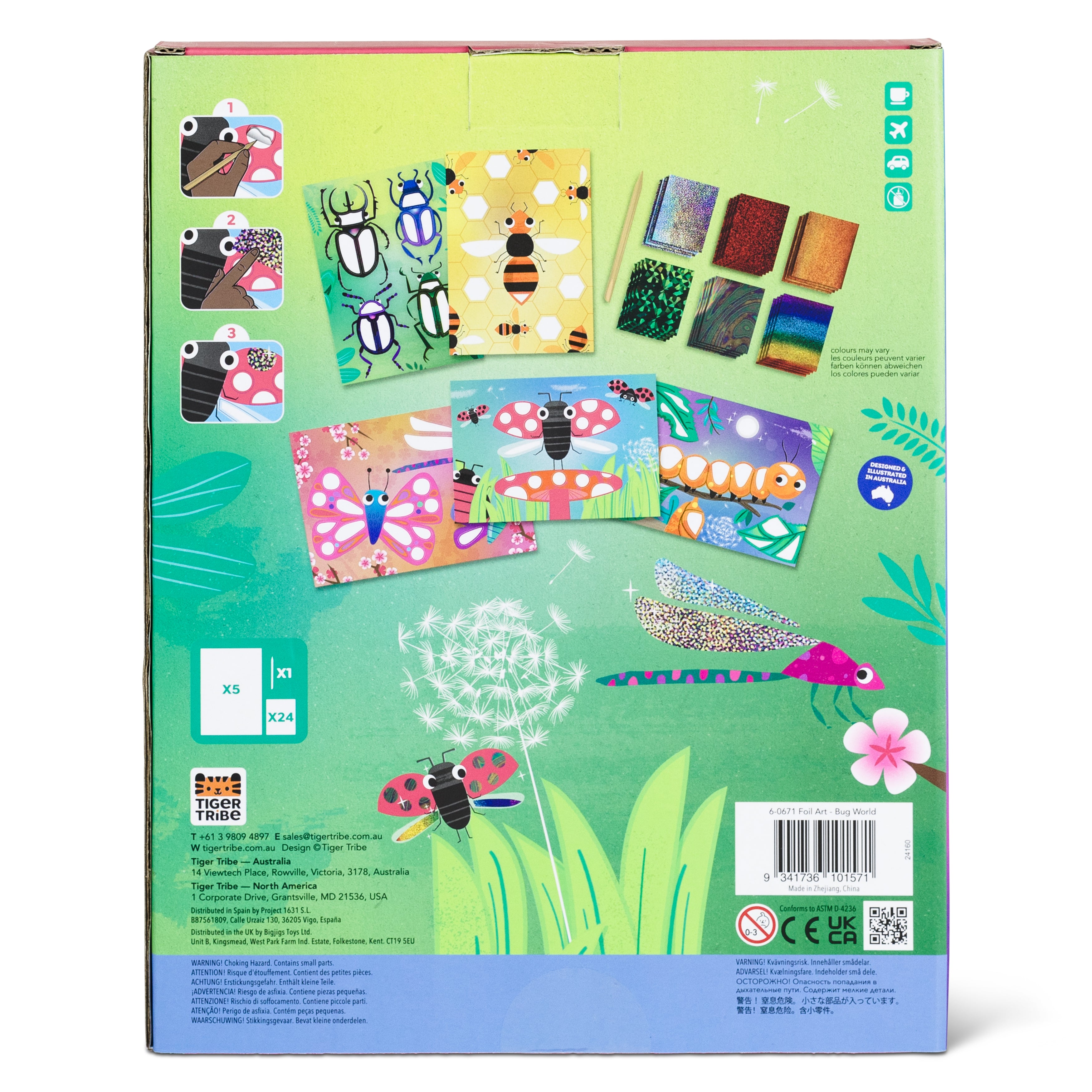 Tiger Tribe Foil Art – Bug World