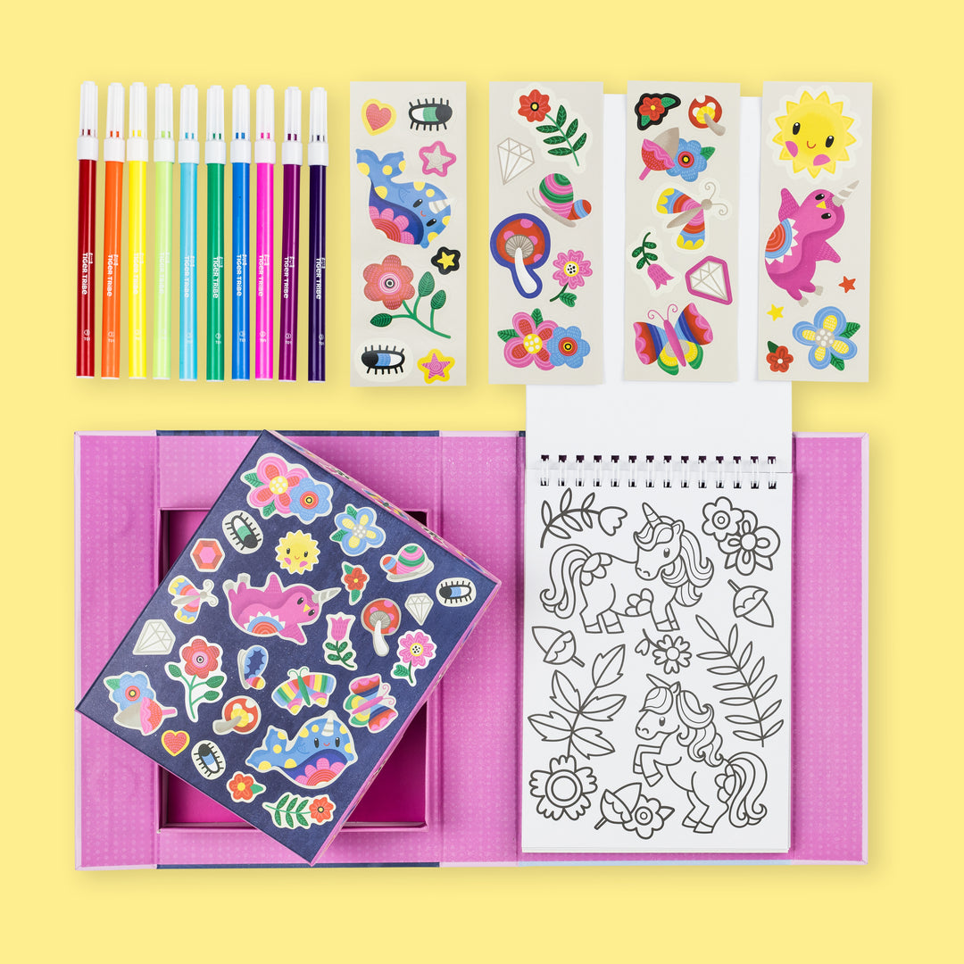 Tiger Tribe Colouring Set – Magical Creatures