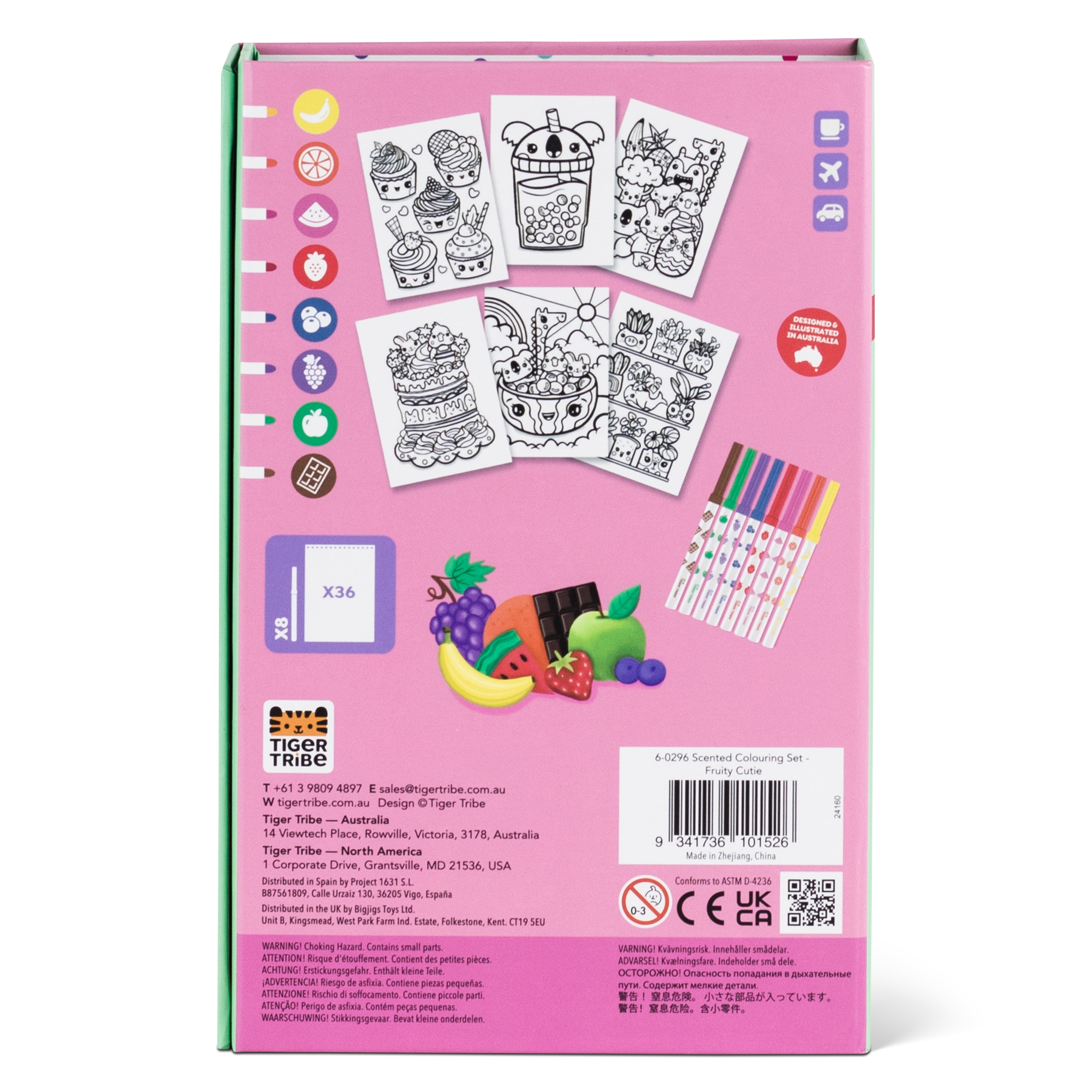 Tiger Tribe Scented Colouring – Fruity Cutie