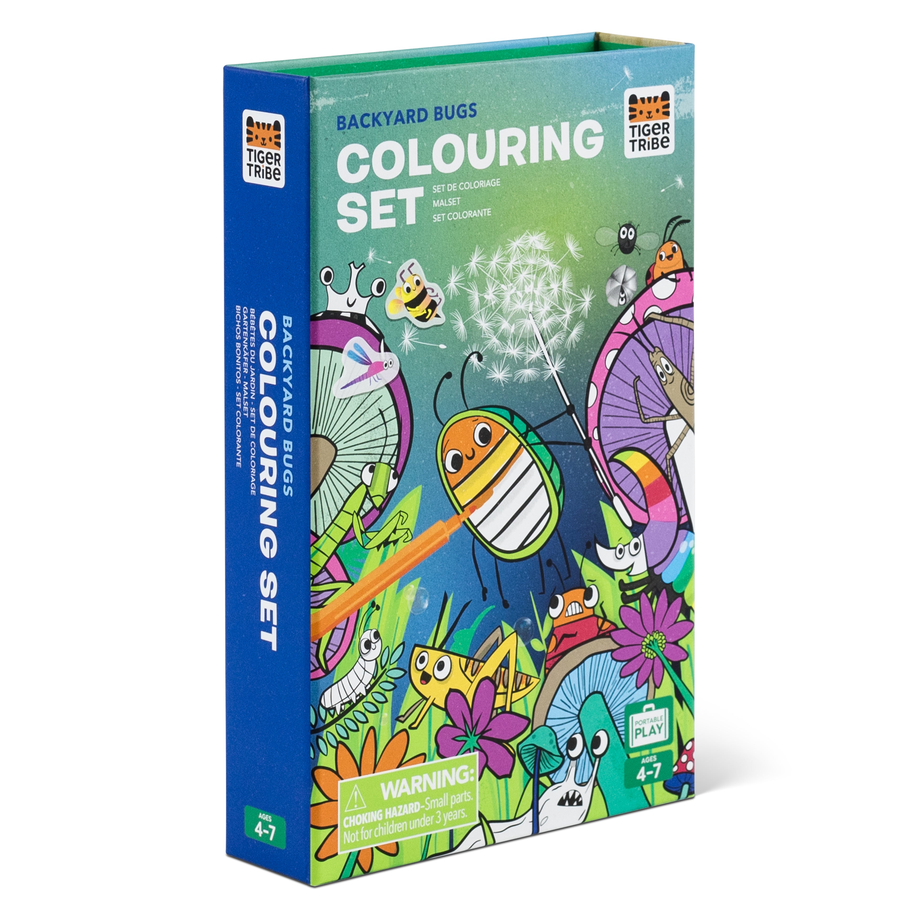 Tiger Tribe Colouring Set – Backyard Bugs