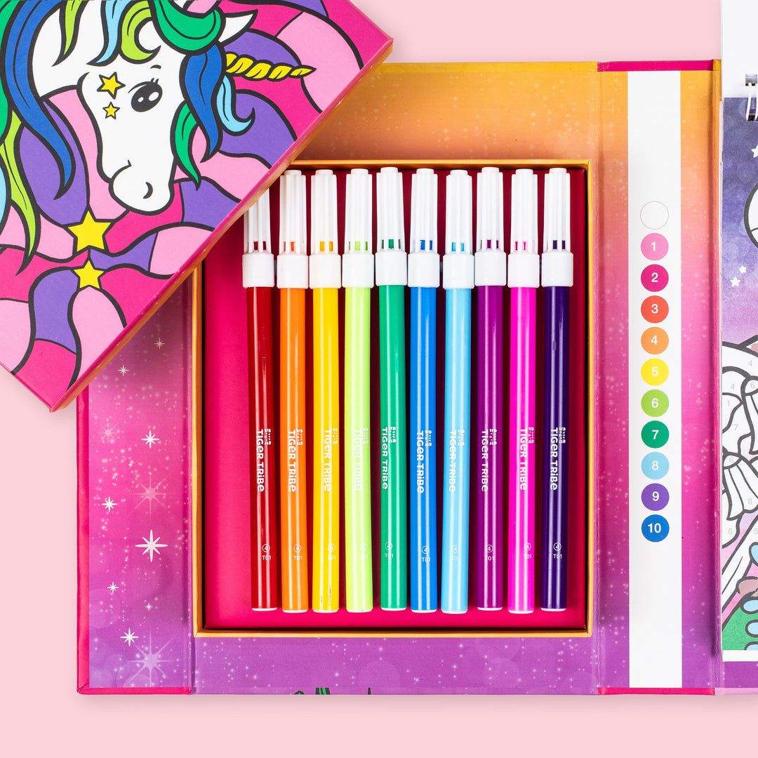 Tiger Tribe Colour by Numbers – Unicorn Dreaming