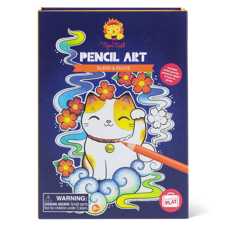 Tiger Tribe Pencil Art – Blend &amp; Shade