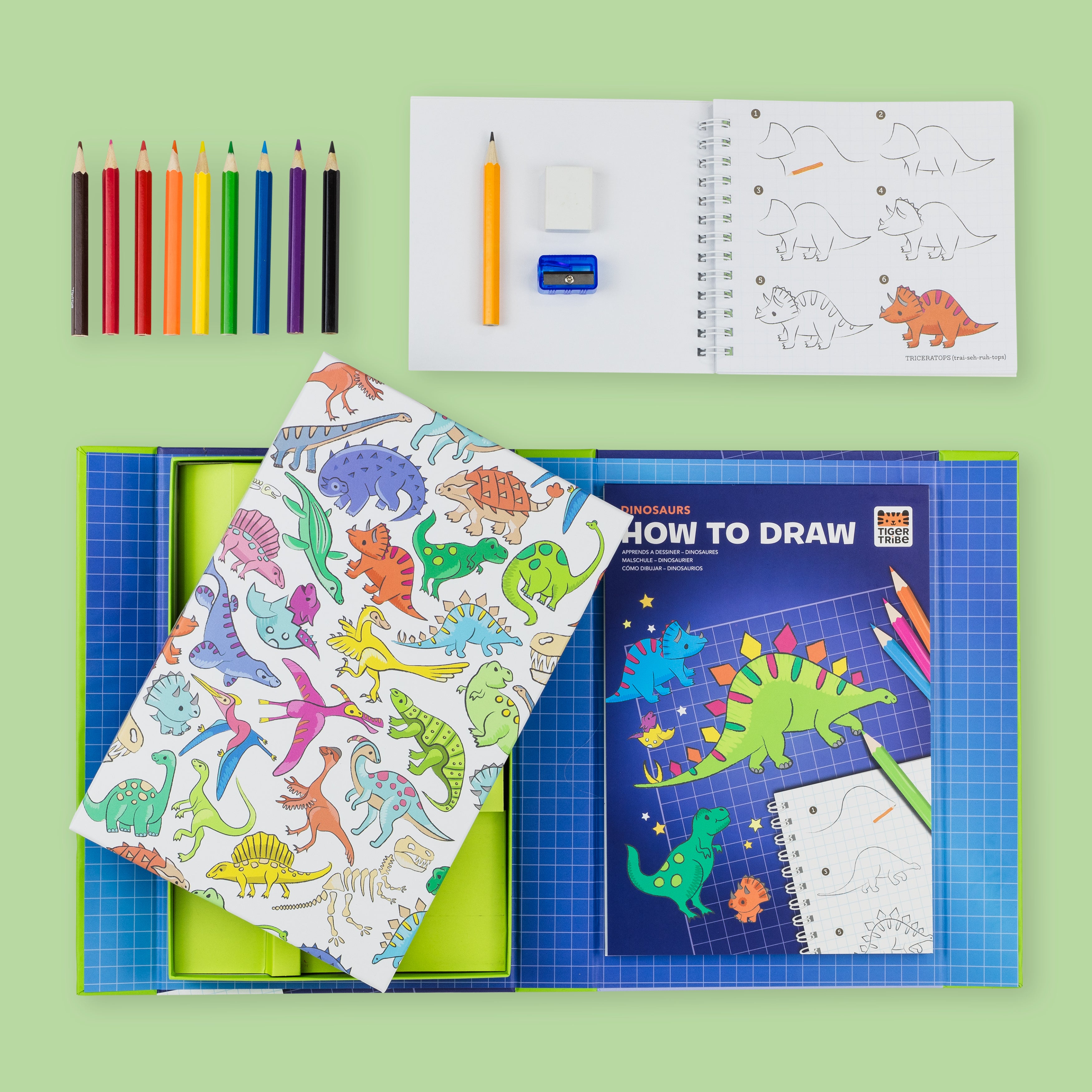 Tiger Tribe How To Draw – Dinosaurs