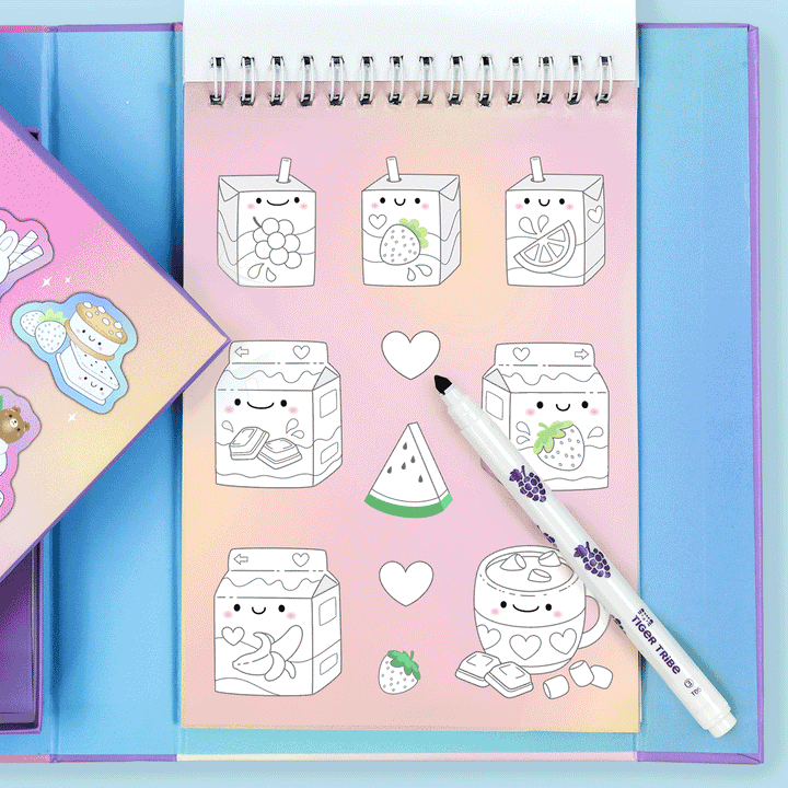 Tiger Tribe Stacks of Stickers – Dreamy Desserts