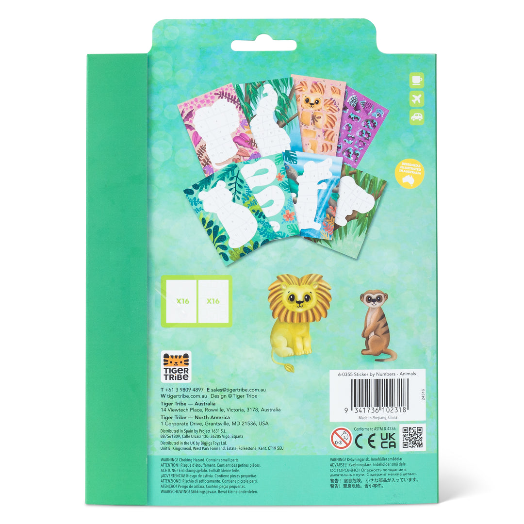 Tiger Tribe Sticker by Numbers – Animals