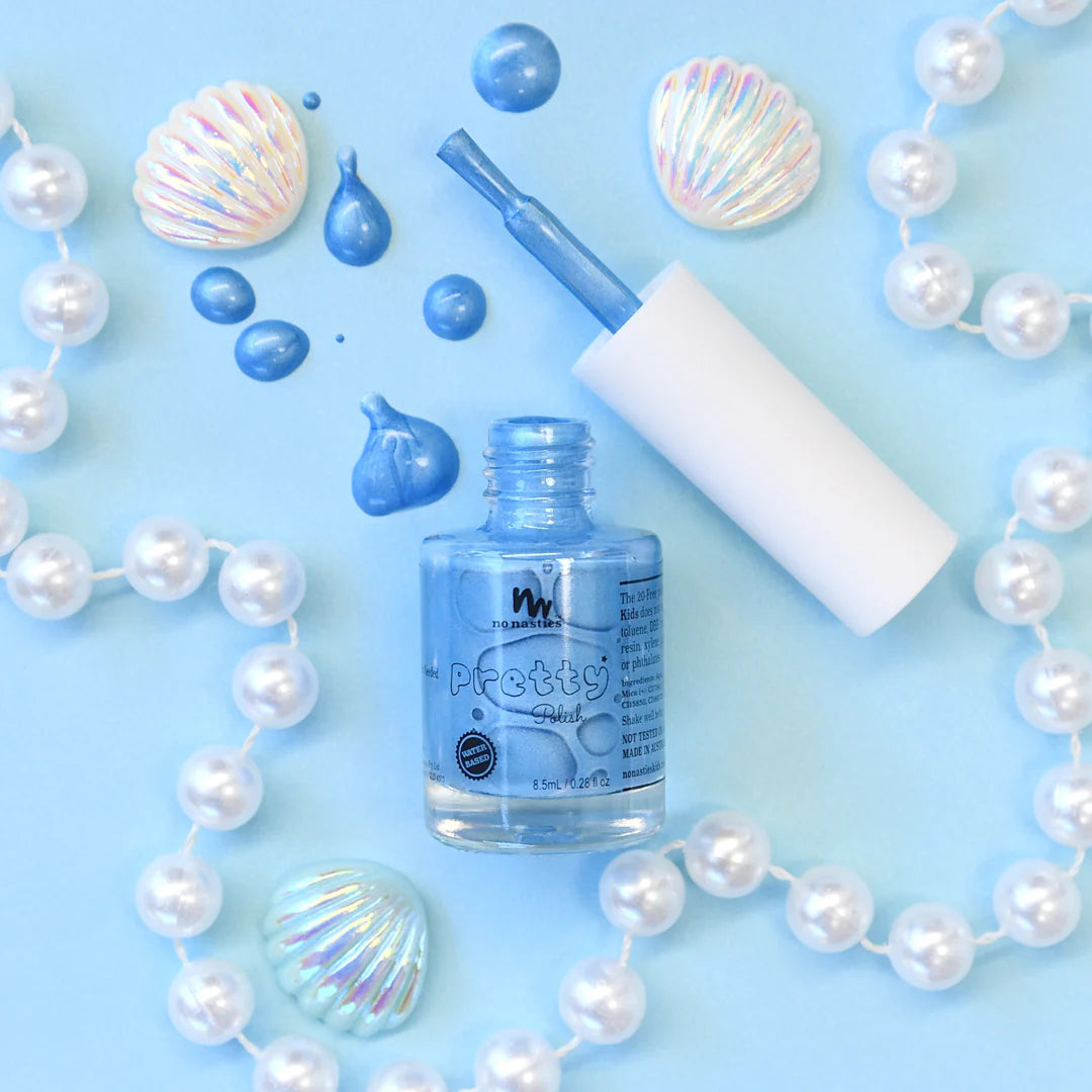 No Nasties Kids Unscented Peelable Nail Polish – Mermaid Blue