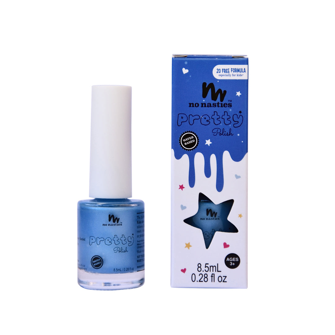No Nasties Kids Peelable Nail Polish – Mermaid Blue