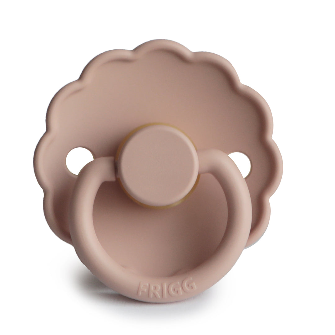 FRIGG Daisy Round Latex Pacifier – Blush