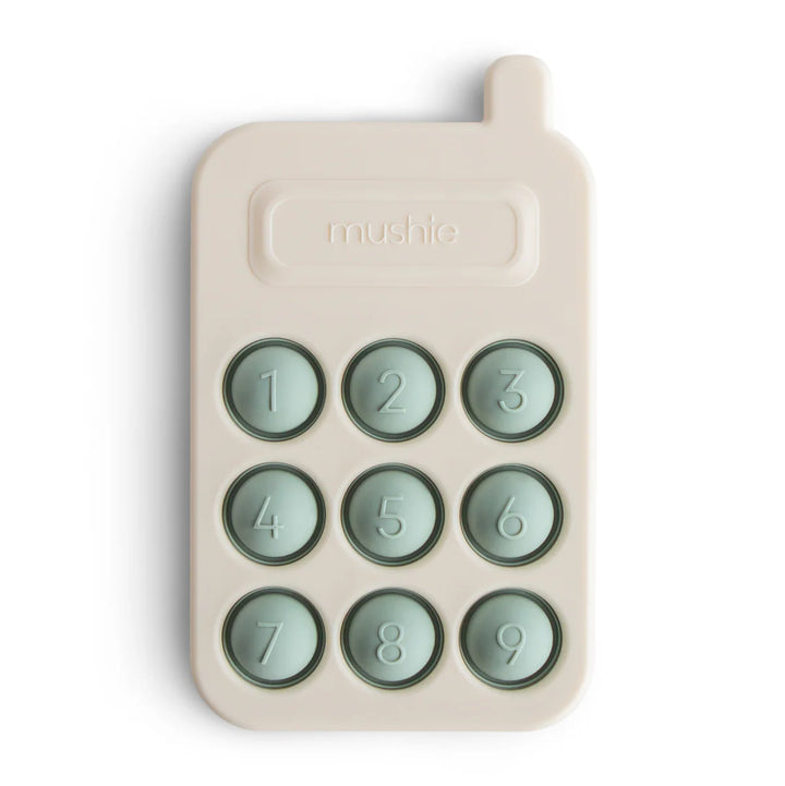 Mushie Phone Press Toy – Cambridge Blue