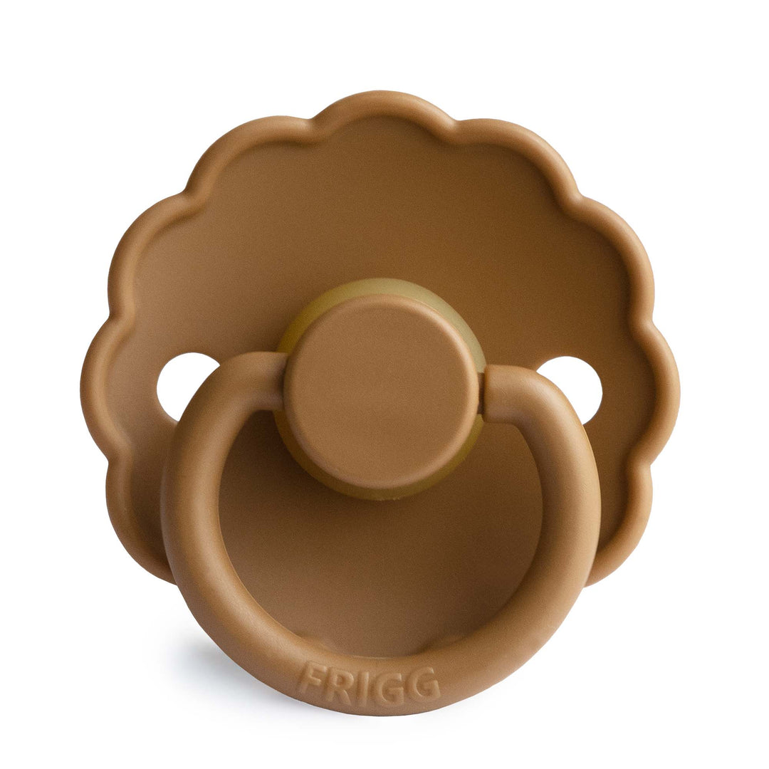 FRIGG Daisy Round Latex Pacifier – Cappuccino