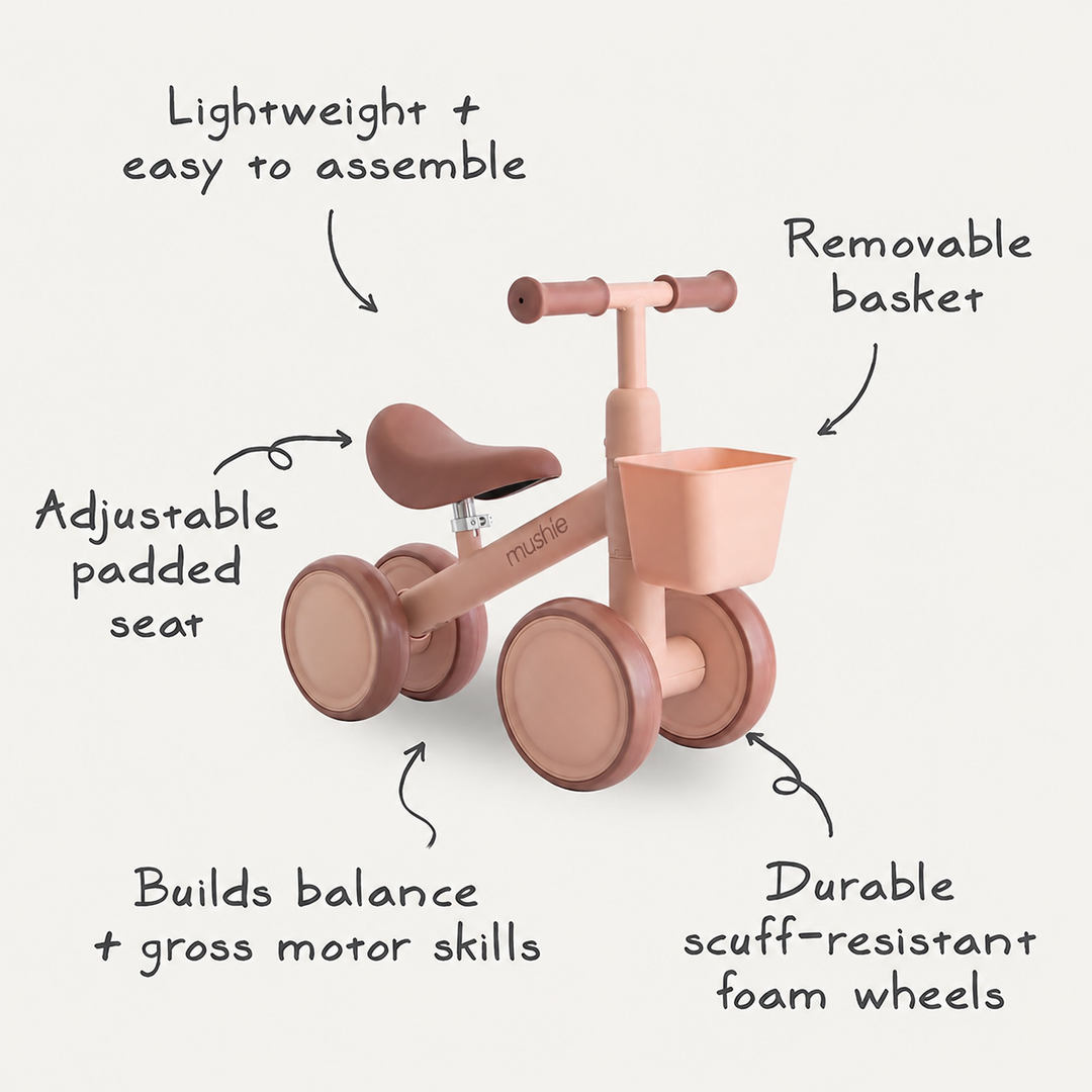 Mushie Mini Toddler Bike – Blush