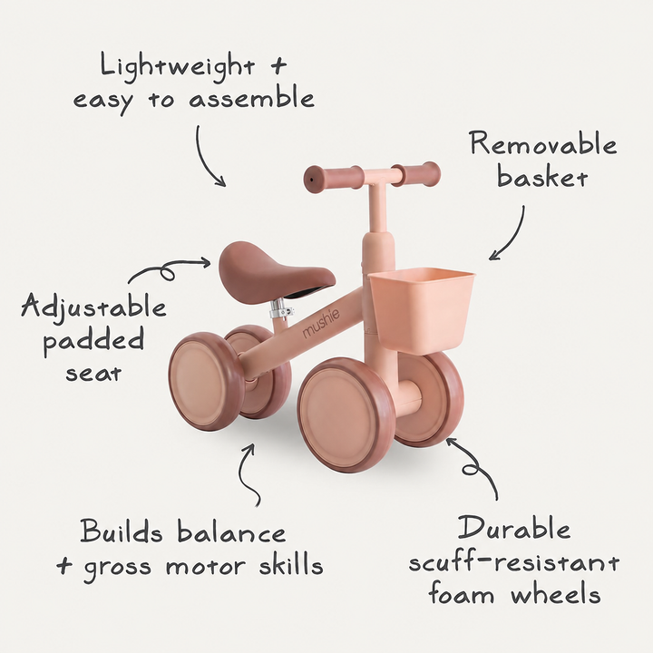 Mushie Mini Toddler Bike – Blush