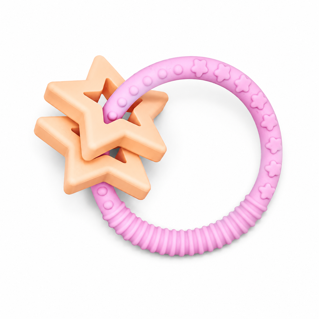 Jellystone™ Designs Sensory Silicone Star Teether – Bubblegum