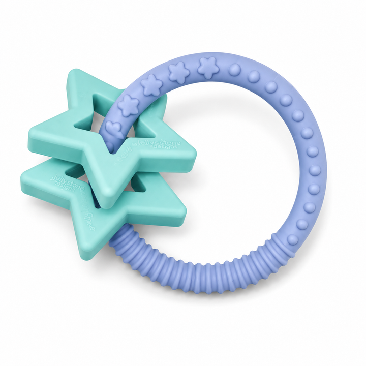 Jellystone™ Designs Sensory Silicone Star Teether – Soft Blue