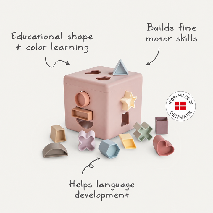 Mushie Shape Sorting Box – Petal