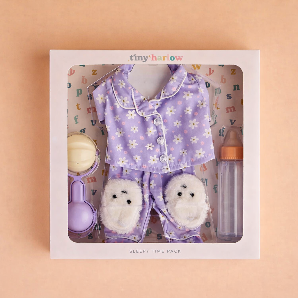 Tiny Harlow Tiny Threads Doll Sleepy Time Set