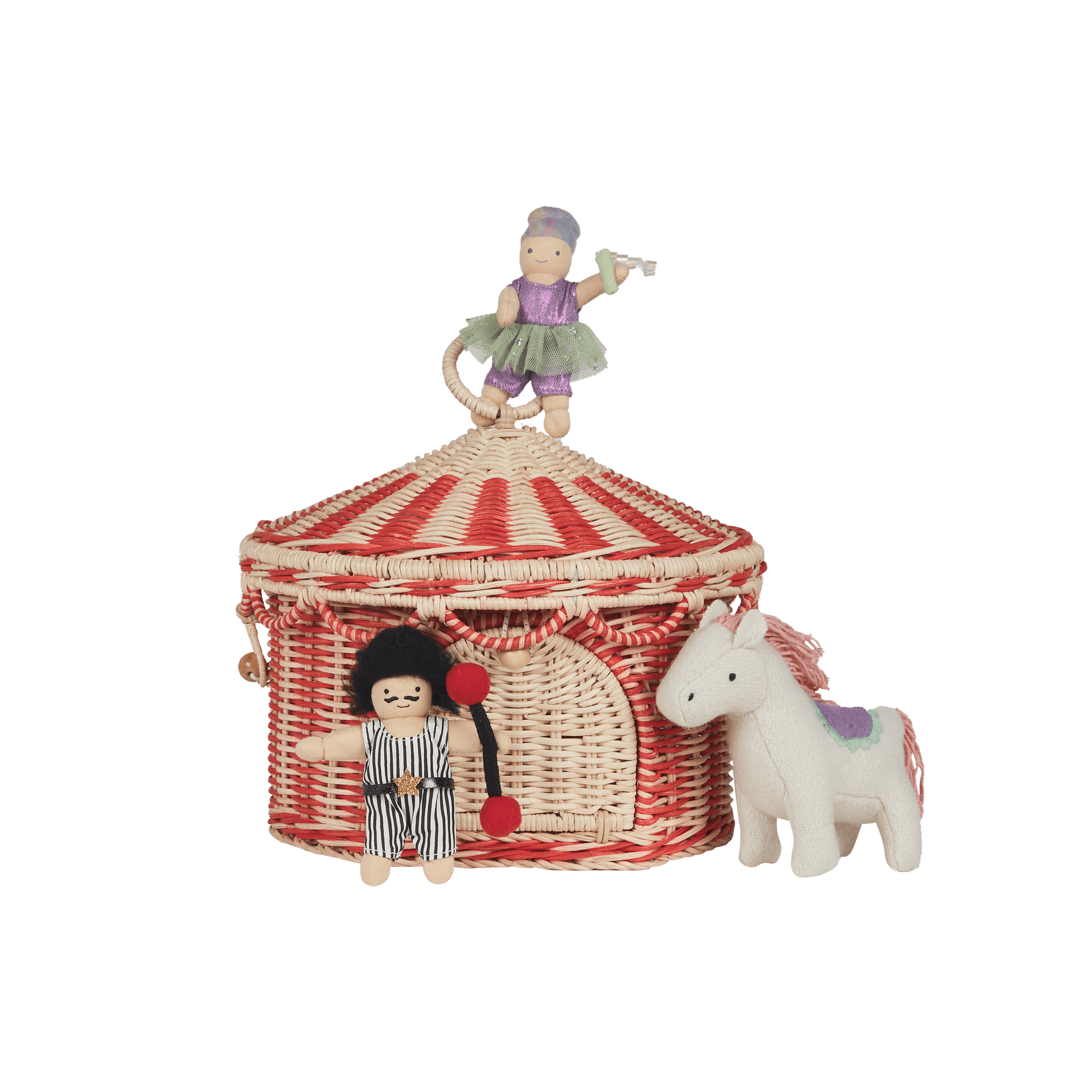 Olli Ella Rattan Circus Tent Basket