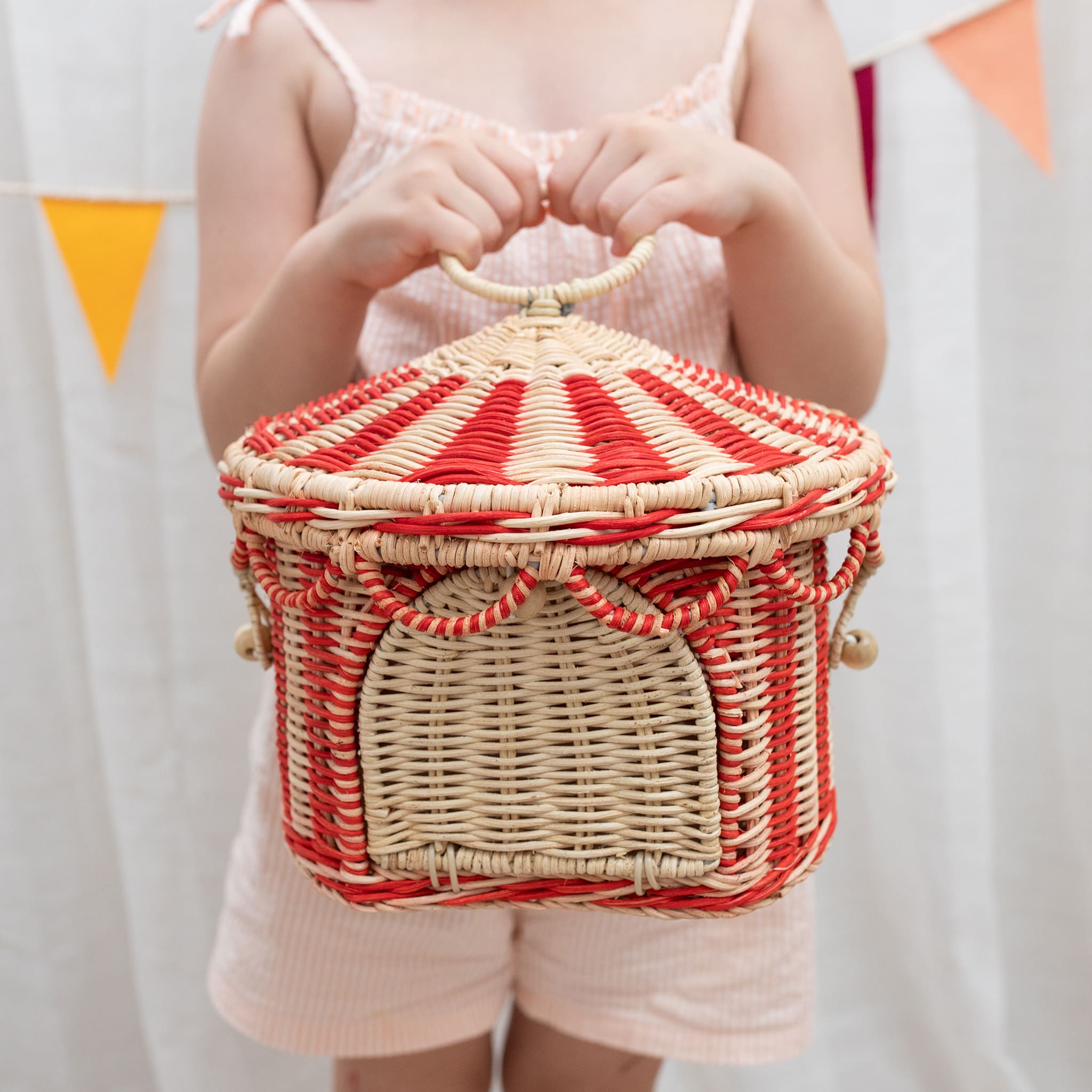 Olli Ella Rattan Circus Tent Basket