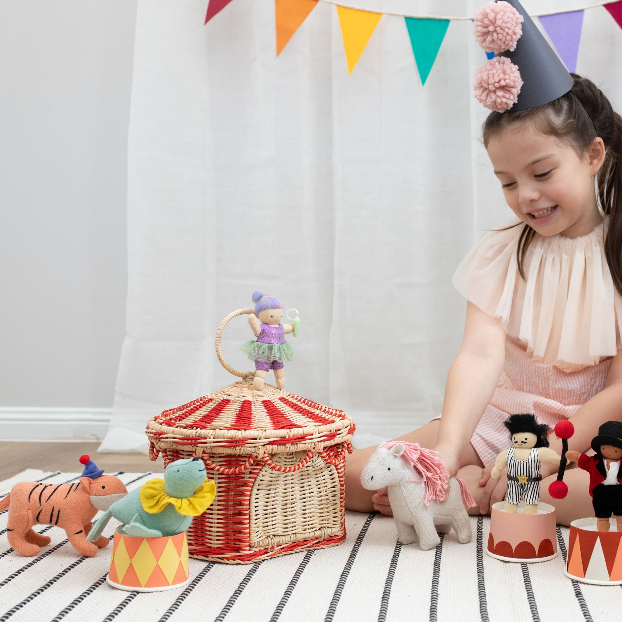 Olli Ella Rattan Circus Tent Basket