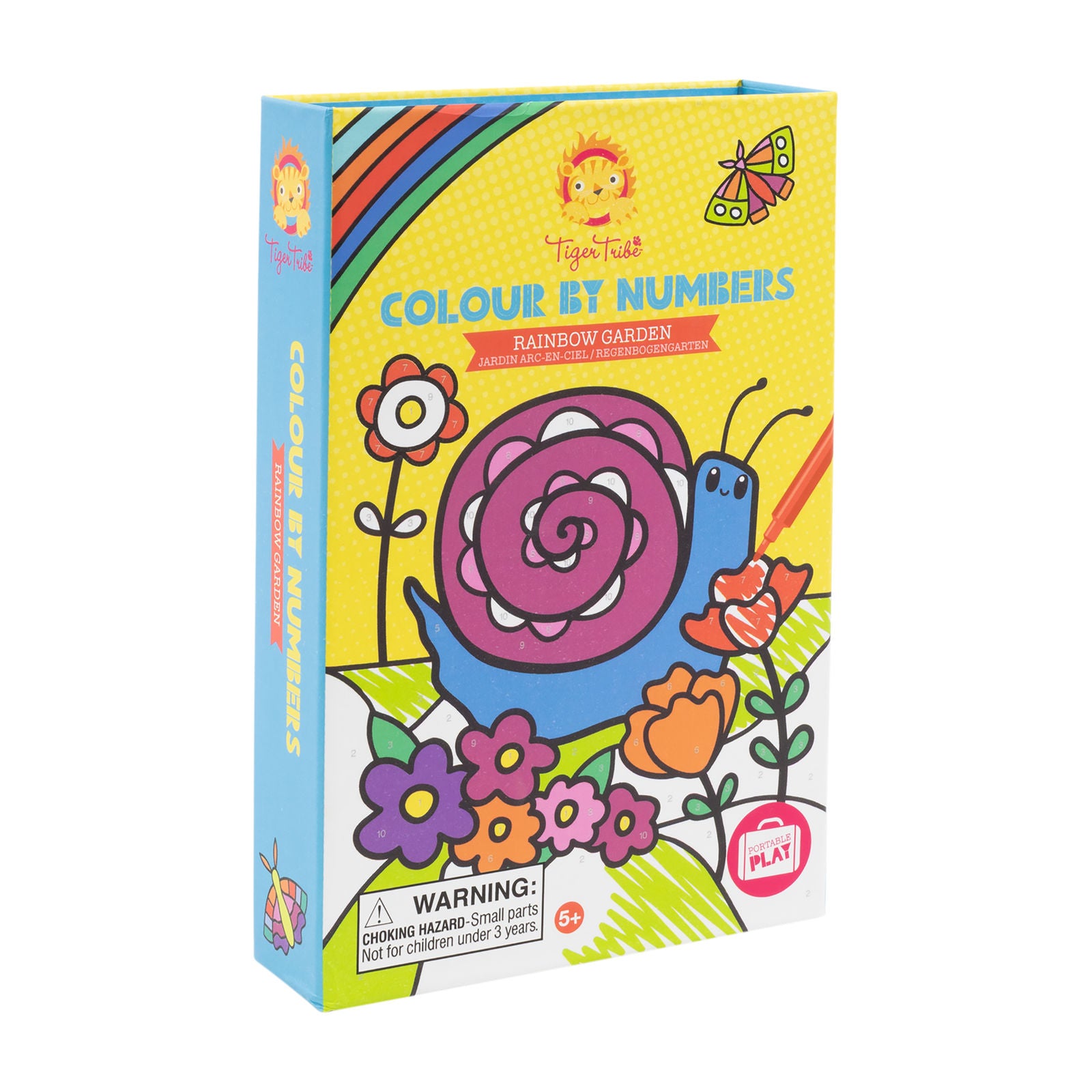 Tiger Tribe Colour by Numbers – Rainbow Garden