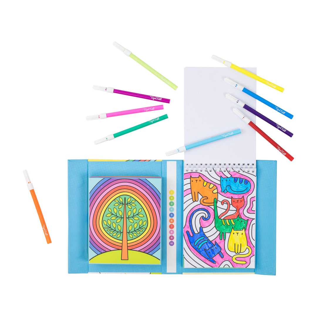 Tiger Tribe Colour by Numbers – Rainbow Garden