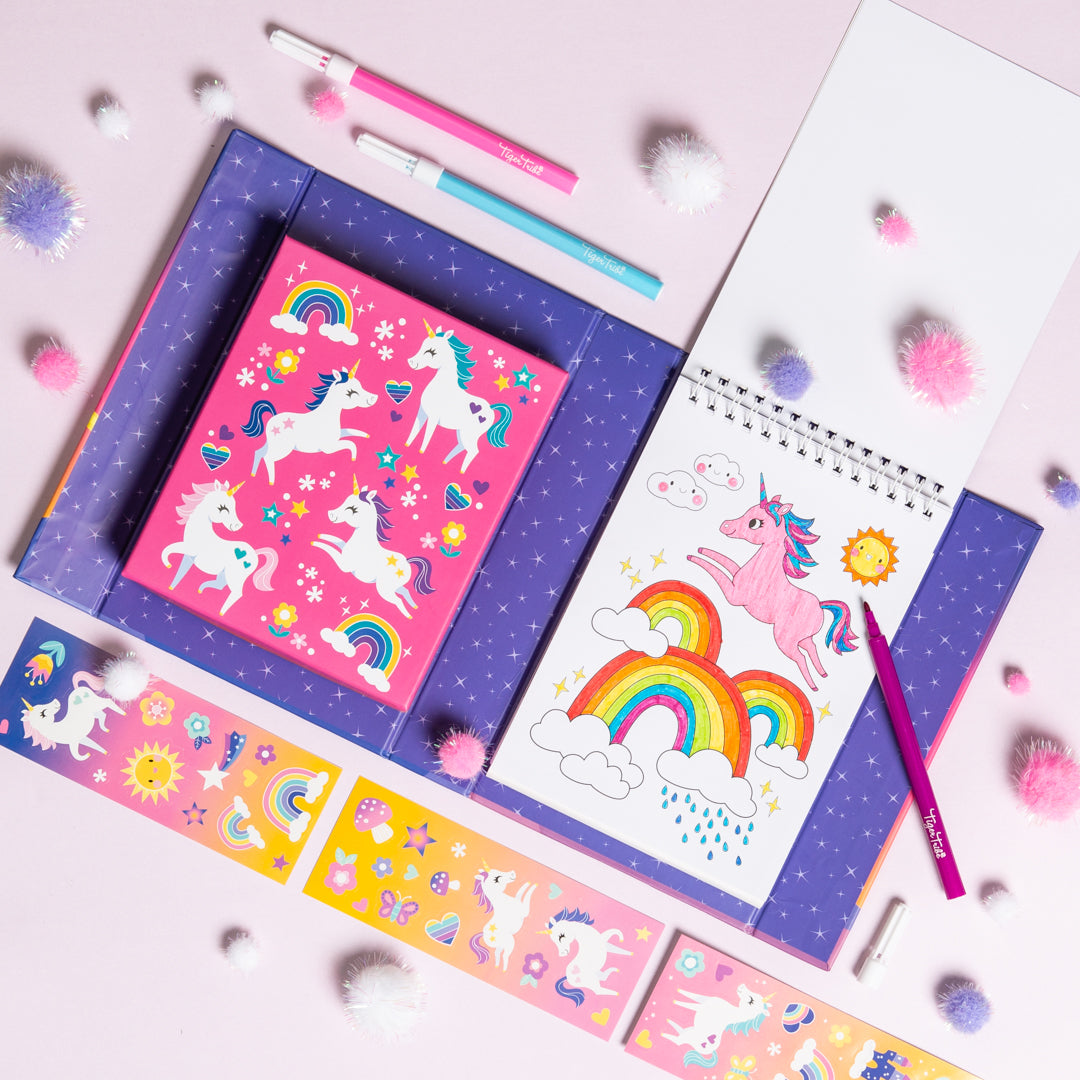 Tiger Tribe Colouring Set – Unicorn Magic