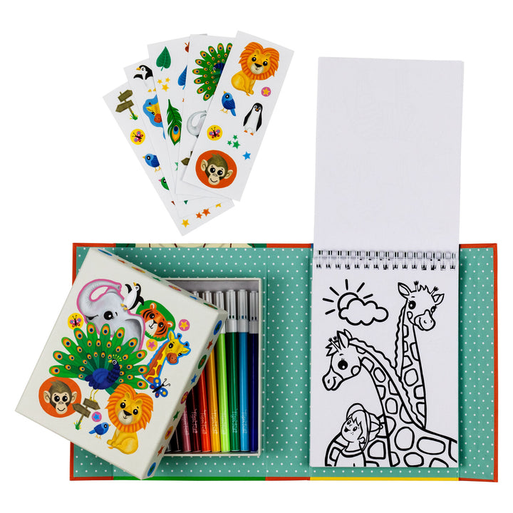 Tiger Tribe Colouring Set – Zoo