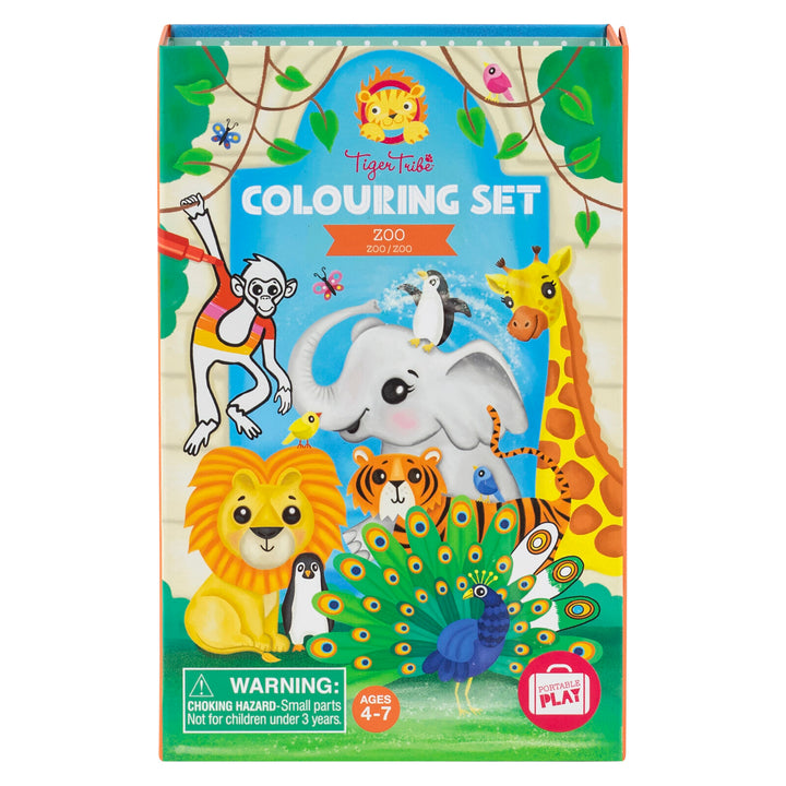 Tiger Tribe Colouring Set – Zoo