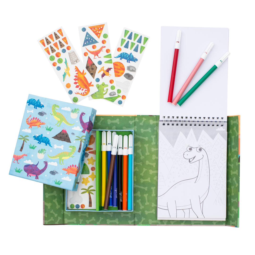 Tiger Tribe Colouring Set – Dinosaur