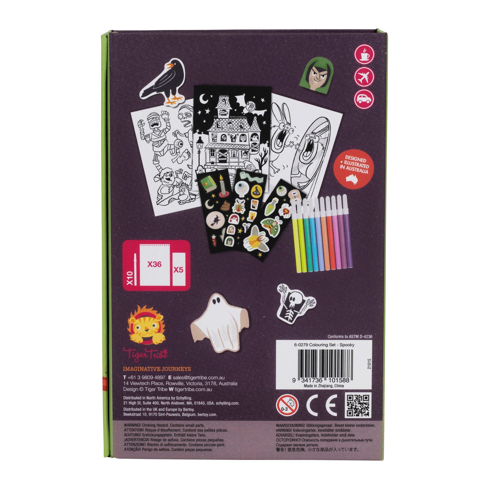 Tiger Tribe Colouring Set – Spooky